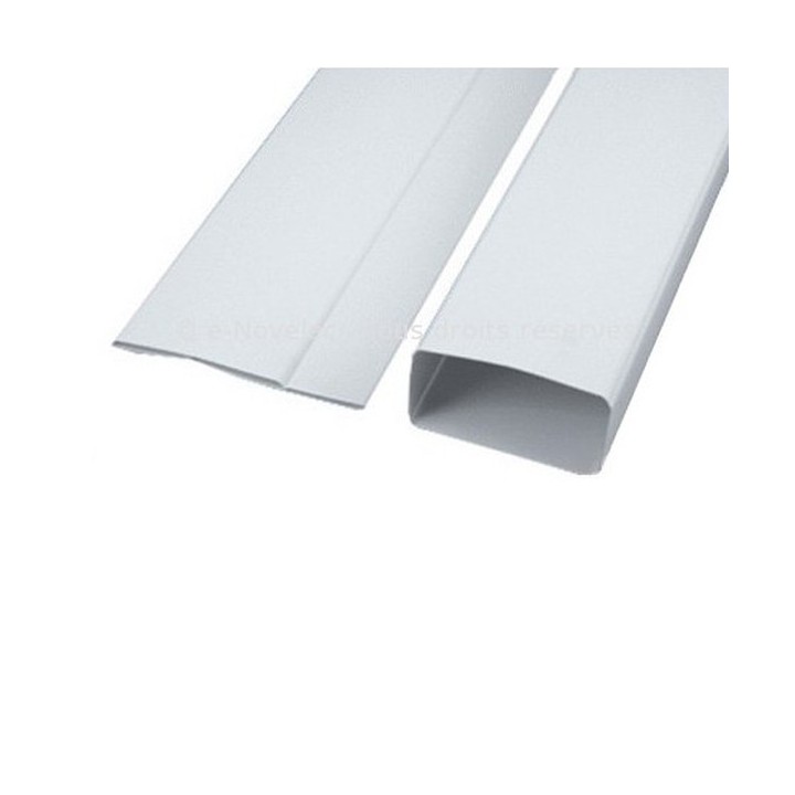 Tube rectangulaire pliant TPL - Longueur 3 m [- conduits PVC de Ventilation - Unelvent]
