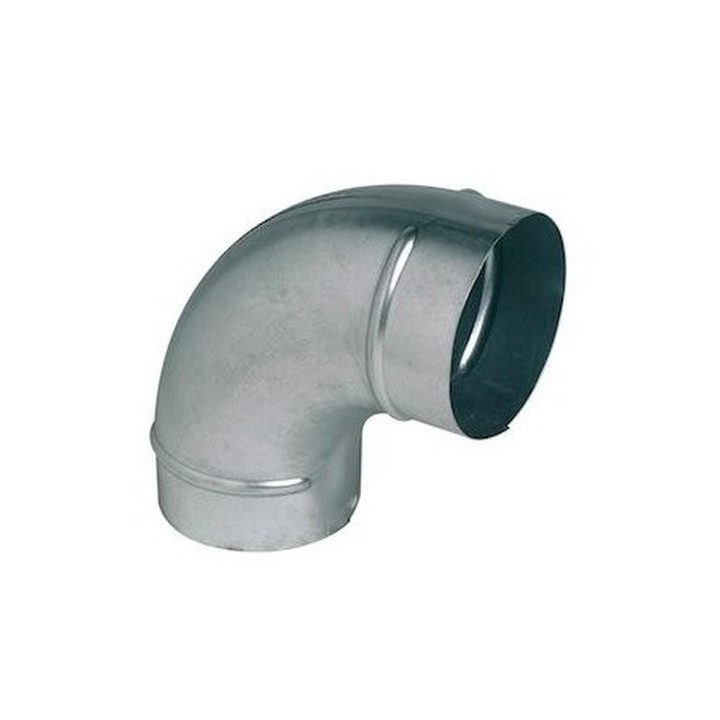 Coude galva 90° - Ø 80 à 1000 mm [- accessoires galvanisés VMC - Unelvent / Atlantic / Aldès]