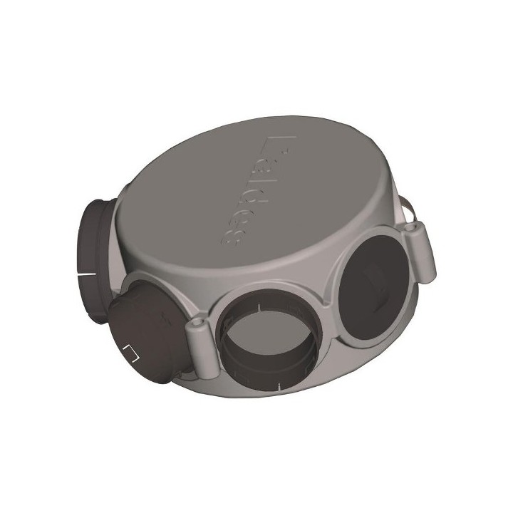Caisson circulaire isolé 1xØ160 + 6xØ125 [- Conduits et accessoires VMC Double-flux- Aldès]