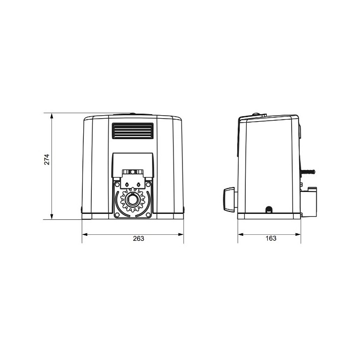 Elixo 500 3S io Confort [ - Automatisme portails coulissant - Somfy]