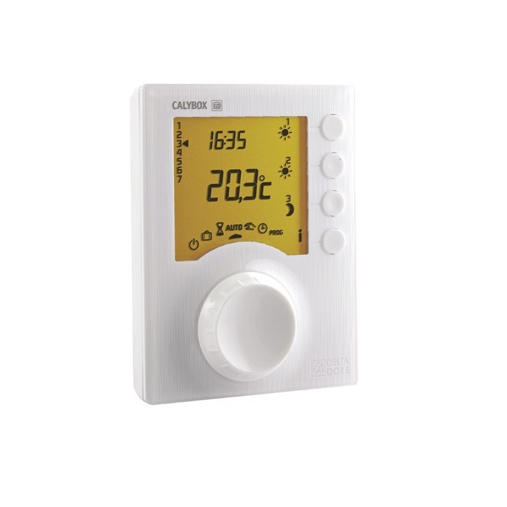 TYBOX 257 [- Thermostat programmable Radio pour chaudière ou PAC non réversible - Emetteur seul - Delta Dore]