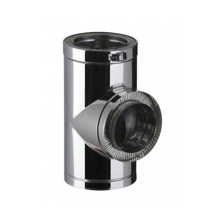 Té isolé 90° Therminox TI - T90 [- conduits isolés extérieurs - Poujoulat]