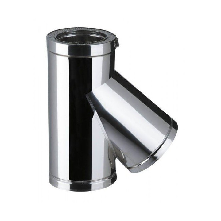 Té isolé 135° Therminox TI - T135 [- conduits isolés extérieurs - Poujoulat]