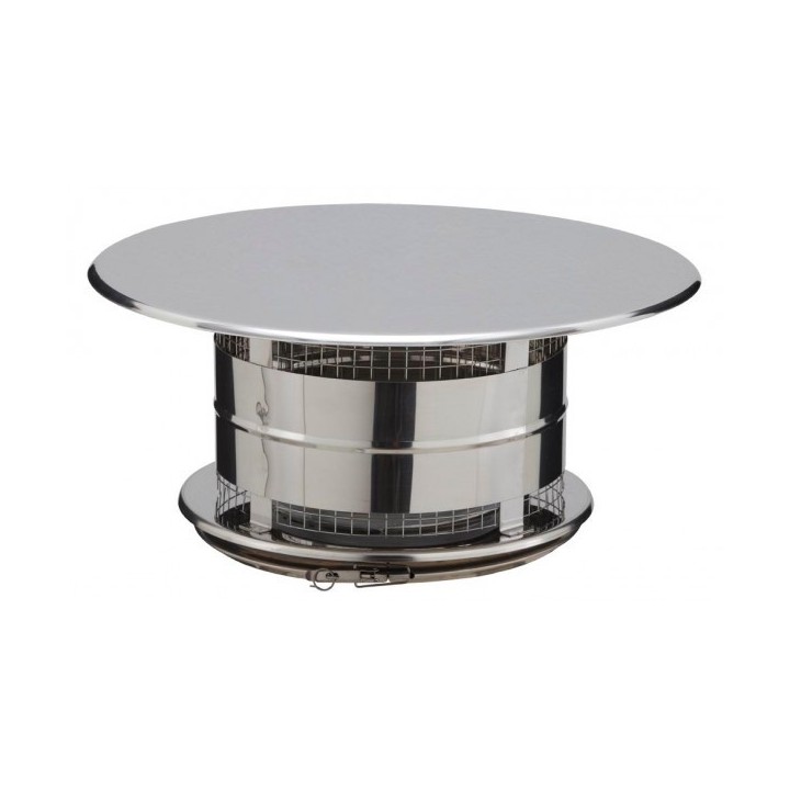 Chapeau aspirateur anti-oiseau Therminox TZ - CAOI [- conduits isolés extérieurs - Poujoulat]
