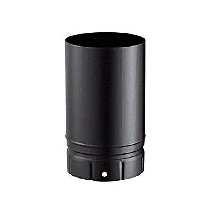 Tuyau émaillé 25 cm - Noir mat [- Fumisterie émaillée - Poujoulat]