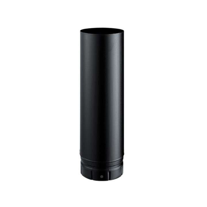 Tuyau émaillé 50 cm - Noir mat [- Fumisterie émaillée - Poujoulat]