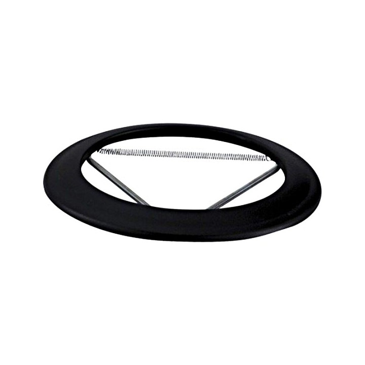 Rosace à ressorts - Noir mat [- Fumisterie émaillée - Poujoulat]
