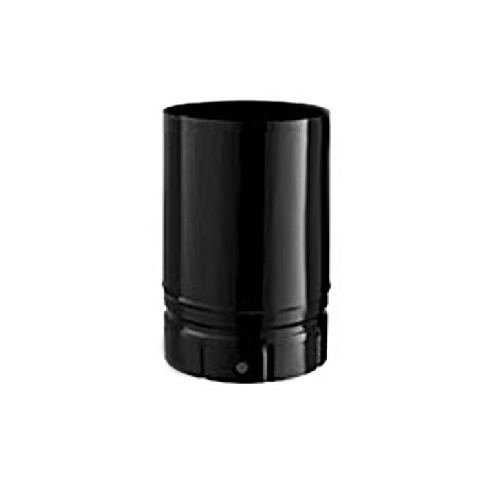 Tuyau émaillé 25 cm - Noir brillant [- Fumisterie émaillée - Poujoulat]