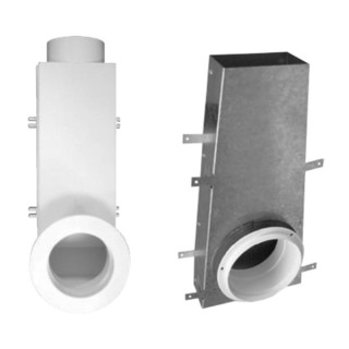 Manchette coudée Ø 80 ou 125 [- accessoire bouche de VMC simple ou double flux - S&P]