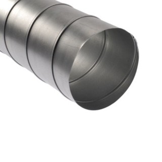 Gaine spiralée galvanisée - Longueurs 1 m,  2,47 m et 3 m - Ø 80 à 710 mm [- conduits rigides VMC - Unelvent]