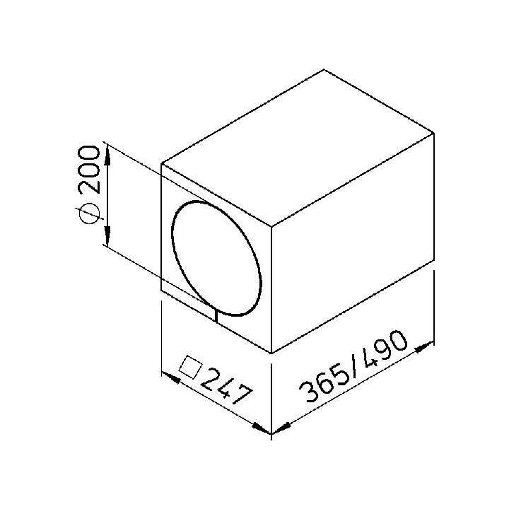 Coque d'intégration gros oeuvre - Ecovent Verso [- KWL 45 WS - Accessoire VMC double flux - Helios]