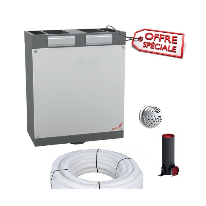 ComfoKit Zehnder version LongFlow pour ComfoAir 180 (avec dégivrage intégré) [- VMC double flux Haut rendement - Zehnder]