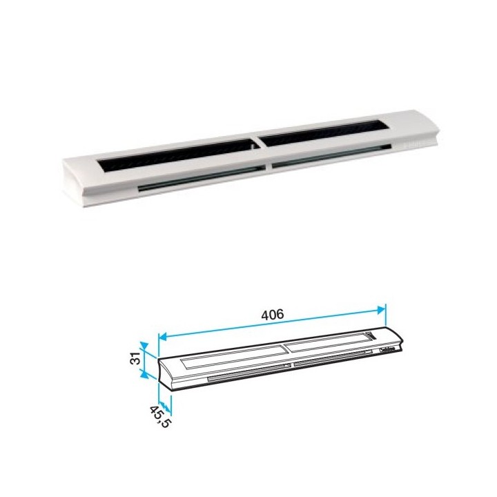 Entrée d'air hygroréglable EHB 2 pour fente simple ou double [- accessoires VMC - Aldes]