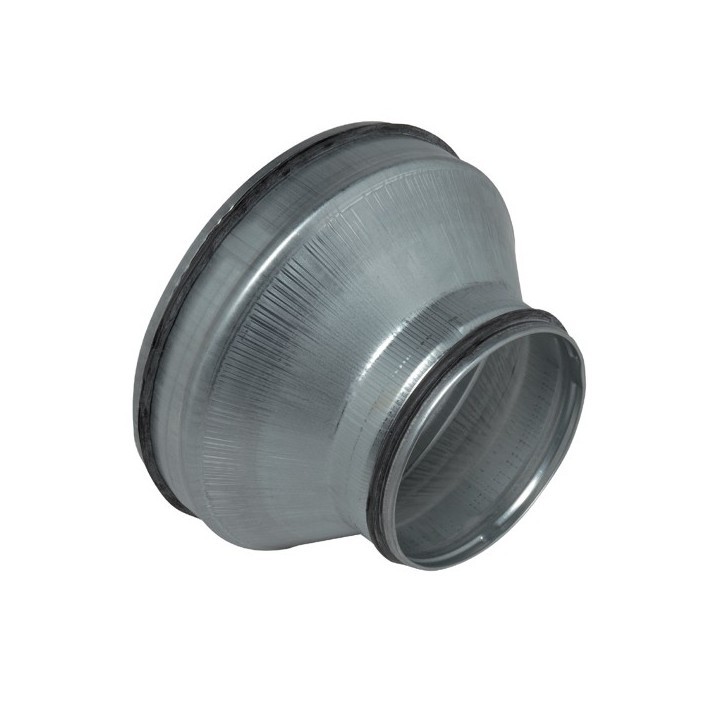 Réduction conique concentrique avec joint - RCC - Ø 80 à 560 mm [- accessoires galvanisés VMC - Unelvent, Atlantic et Aldès]