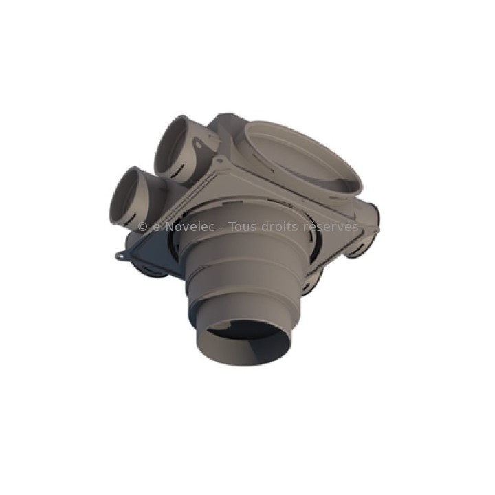 Caisson de distribution 16 piquages - CDP 16X75 [- Conduits et accessoires VMC en PE - Réseau Clip & Go - Atlantic]
