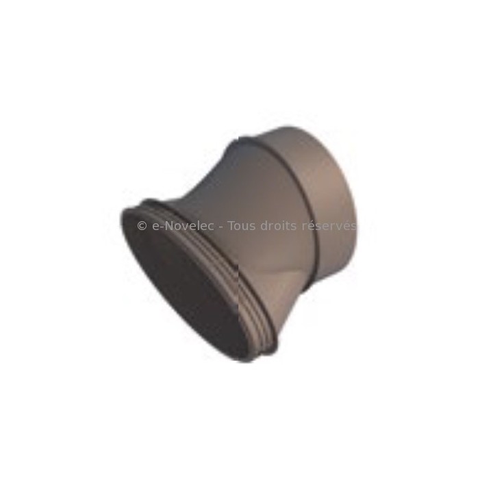 Adaptateur ovale 125 mm pour CDP 6x75 - XAC 125 [- Conduits et accessoires VMC en PE - Réseau Clip & Go - Atlantic]