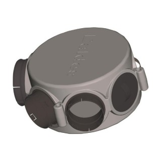 Caisson répartiteur circulaire isolé [- Conduits et accessoires VMC en PE - Réseau Flexigaine - Aldès]