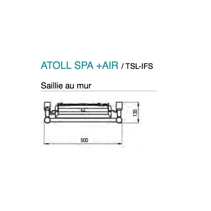 ATOLL Spa + Air [- TSL-IFS - Sèche-serviettes électrique avec soufflant - Acova]