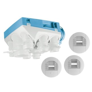 Kit OZEO ECOWATT 2 - très basse consommation - avec bouches à piles [- Pack VMC Simple flux Hygro A/B - Unelvent]