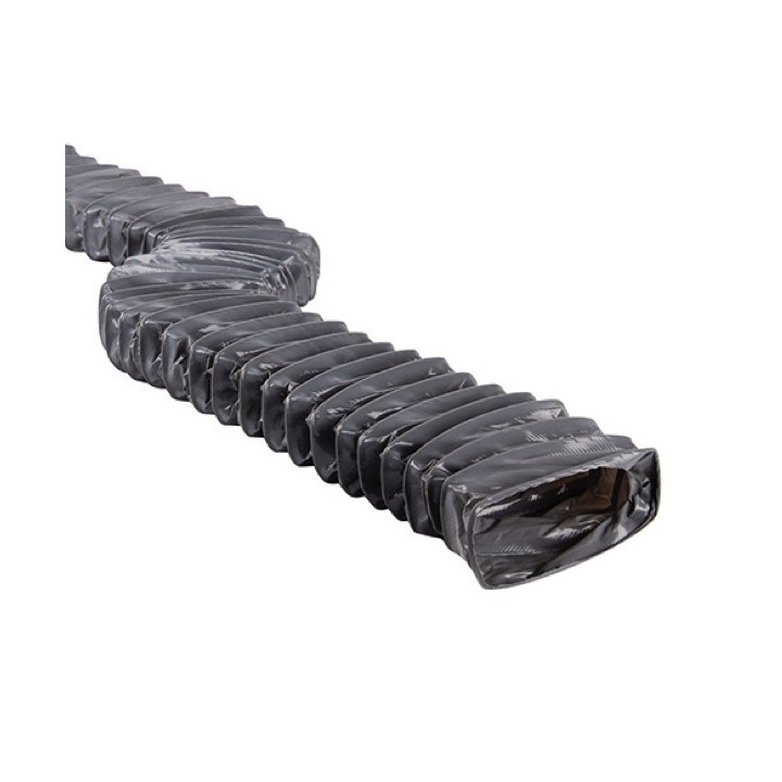 Gaine rectangulaire PE+ (PolyEthylène) renforcée - équivalent Ø 80 et 125 mm - 6 mètres [- Gaines souples - VORTICE]