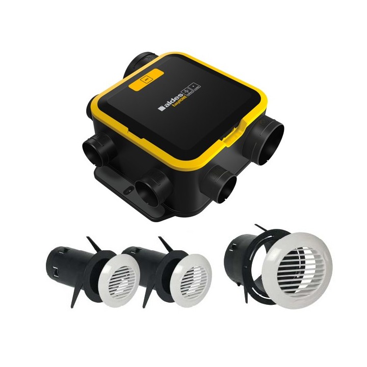 Kit VMC autoréglable Easyhome + bouches BIP [- VMC Simple flux autoréglable - Aldès]