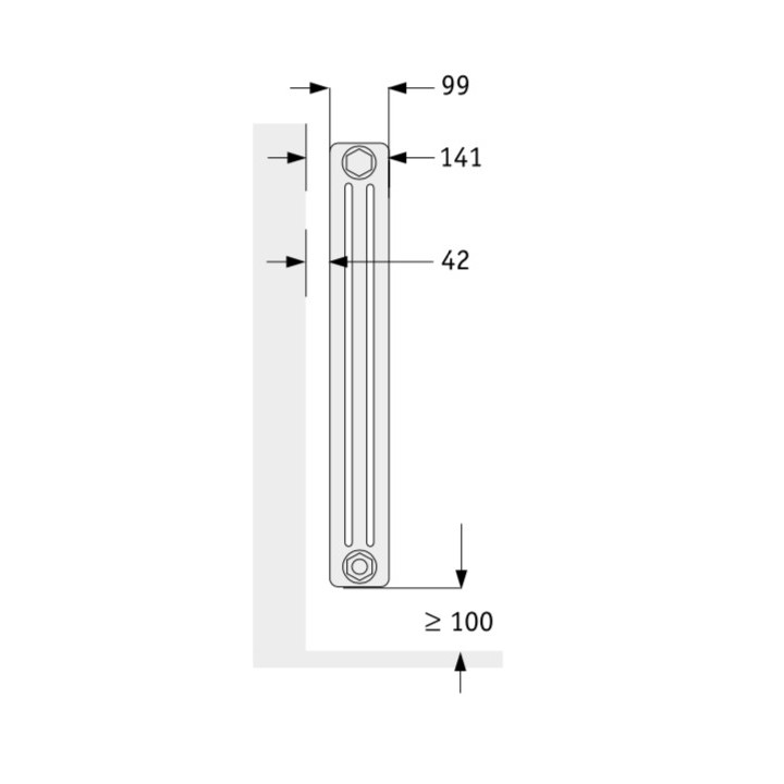 VUELTA avec télécommande radio [- TMC /GF - Radiateur Inertie électrique - Acova]