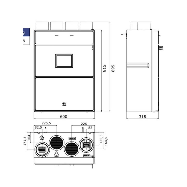 NETI HR 300 [- (NETY) VMC Double flux haut rendement - Vortice]