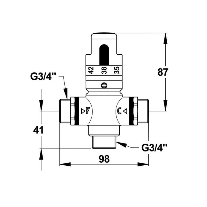 Régulateur thermostatique de sécurité [- accessoire chauffe-eau électrique - PRESTO]
