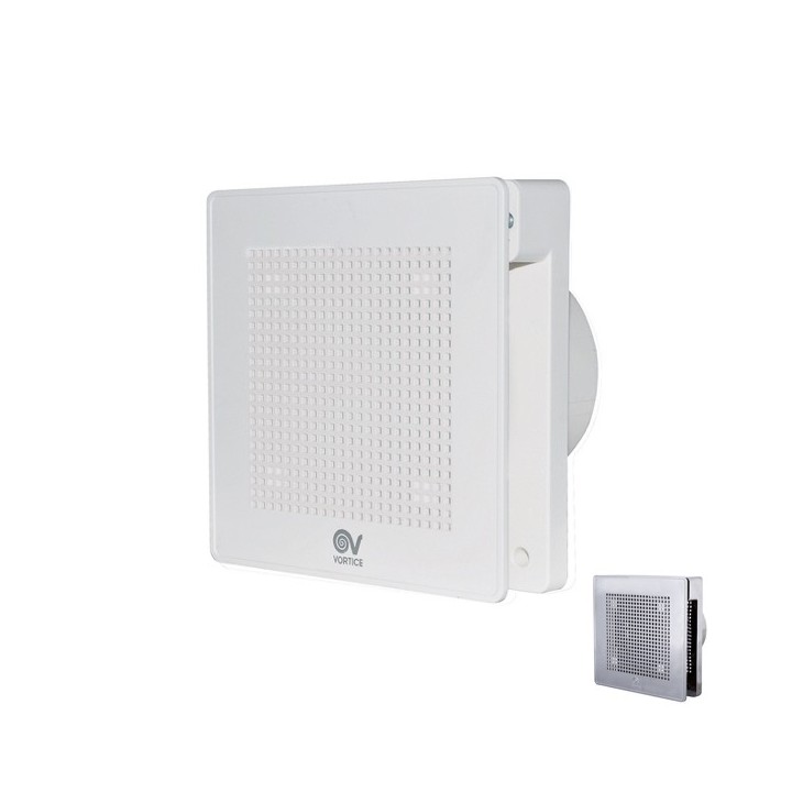 EVO - 100 mm - blanc ou chromé [- Extracteur d'air intermittent - Ventilation mécanique ponctuelle - Vortice]