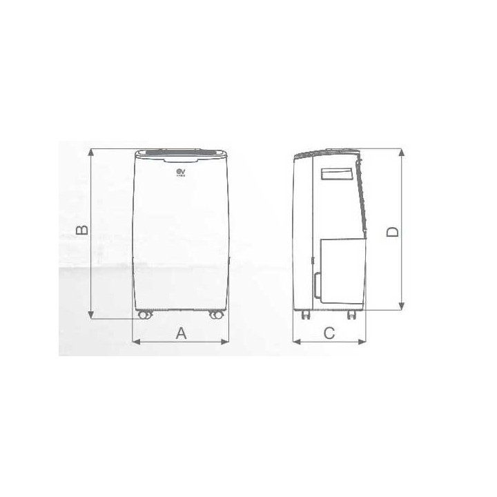 DEUMIDO EVO 20 - Déshumidificateur 20 litres/jour [- Déshumidification - Vortice]