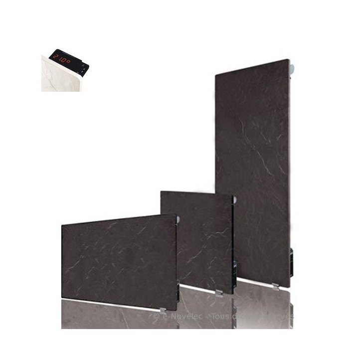 VALDEROMA Radiateur Touch Silicium - NATURA NOIR [- Radiateur Inertie Minéral]