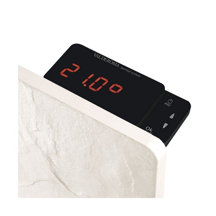 VALDEROMA Radiateur Touch Silicium - BLANC QUARTZ [- Radiateur Inertie Minéral]