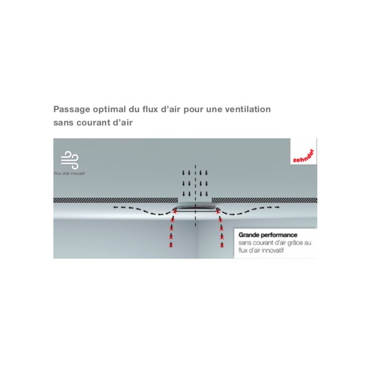 Bouche de pulsion Luna S Ø 125 mm [- Bouches VMC réglables - Zehnder]