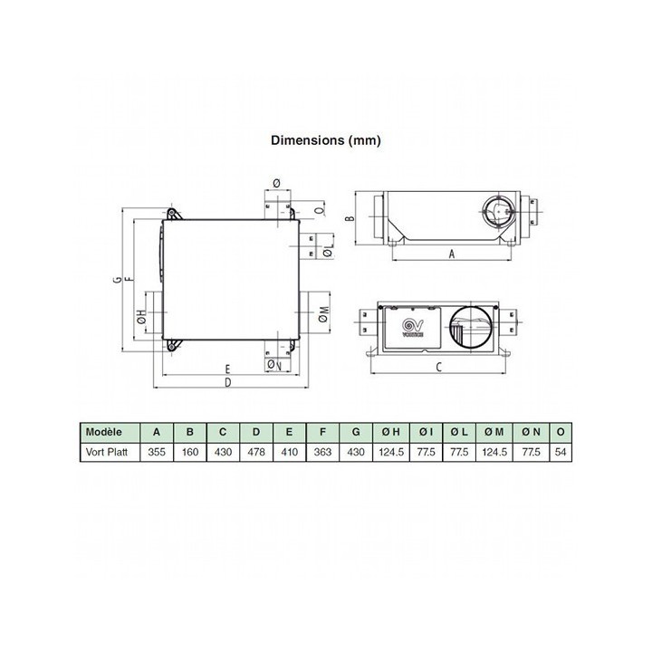 VMC Platt [- VMC Simple flux Autoreglable - Vortice]