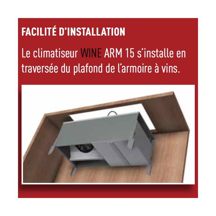 Wine ARM15 [- Climatiseur d'armoire à vins - ARM 15 - Jusqu'à 15 m3 - Winemaster Fondis]