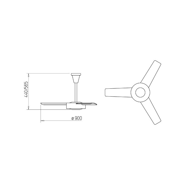 DVW 90 [- Brasseur - Ventilateur de plafond - Hélios]