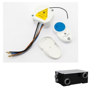 Radio-commande + Récepteur pour VMC PRIMOCOSY SRI, NEODF et EOLIX [- pièce détachée VMC - Atlantic - Ni repris ni échangé]