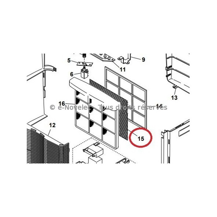 Filtre à charbon actif pour Deumido NG [- filtration déshumidificateur d'air - Vortice]
