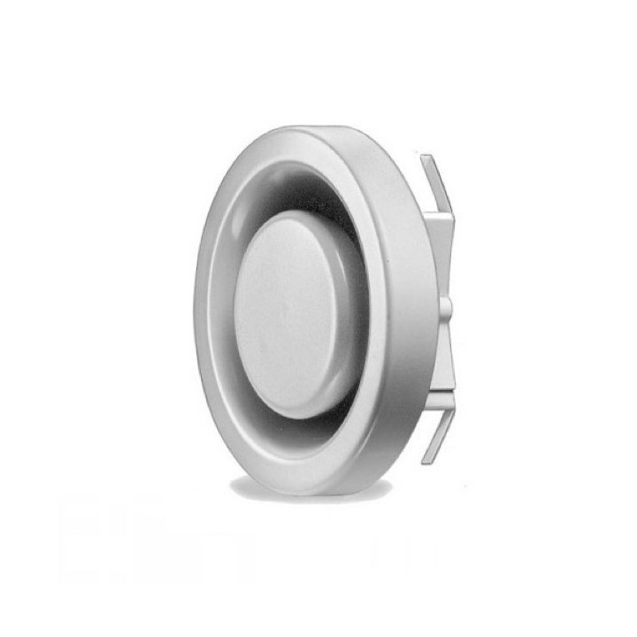 Bouche réglable métallique d'extraction Ø 80, 100, 125, 160 ou 200 mm (MTVA) [- Bouches VMC réglables - Helios]
