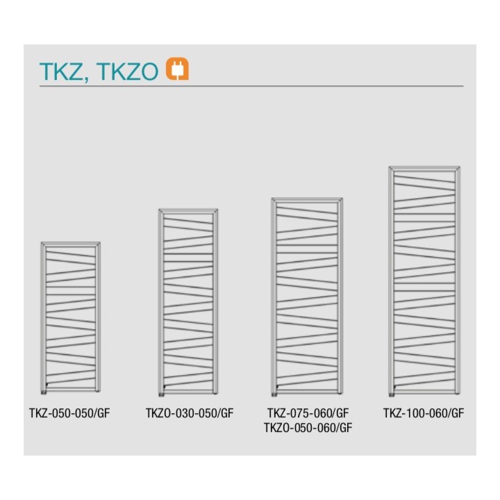 KAZEANE Chromé [- TKZO-GF - Radiateur / Sèche-serviettes électrique - Acova]
