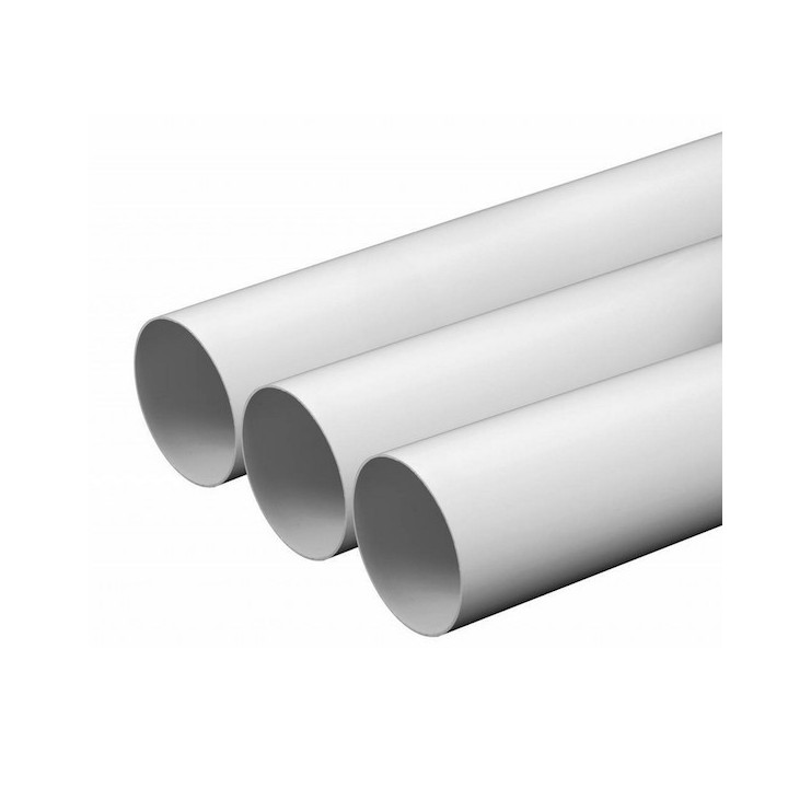 Tube 2 mètres D 51 mm extérieur [- TUB.AC - Réseau Aspiration centralisée - Unelvent]