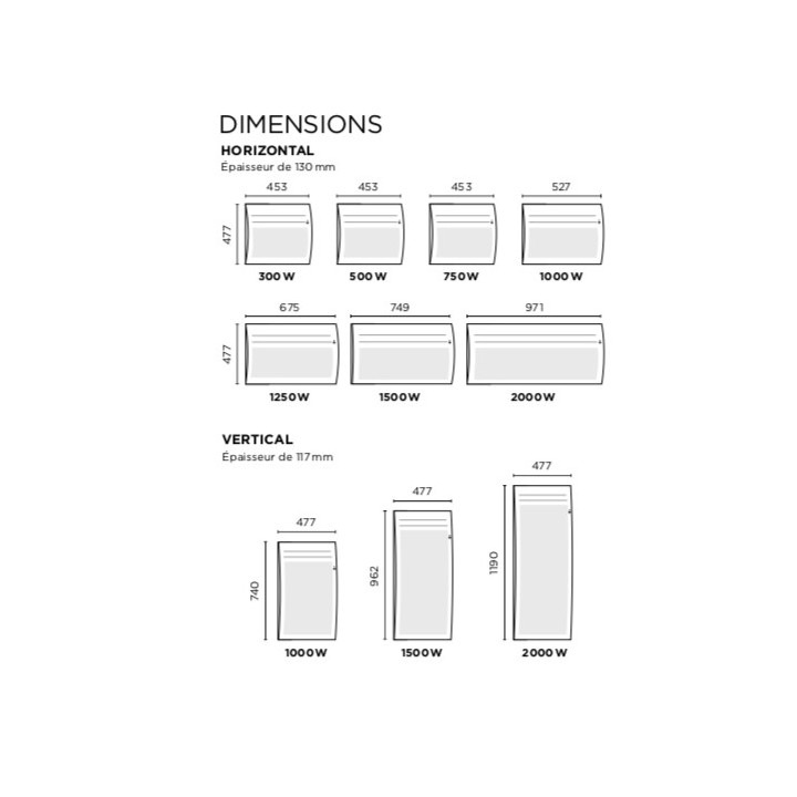 EMOTION 4 Connecté - Vertical [- Pilotage intelligent - Panneau rayonnant - Thermor]