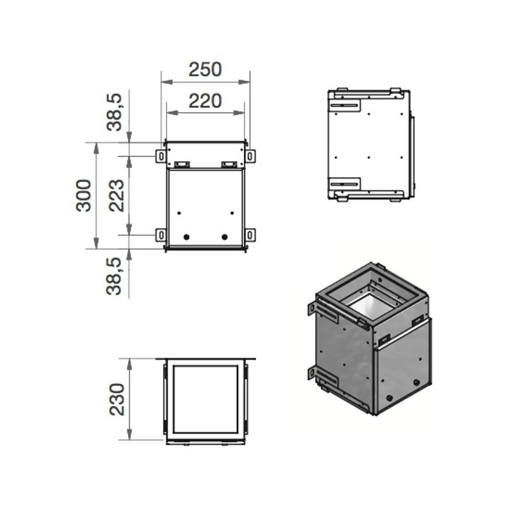 Caisson de distribution Filtrant - ComfoWell 220 [- sans plaques de raccordement - Réseau PEHD ComfoTube - Zehnder]