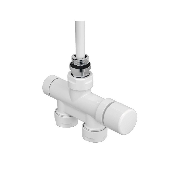 Pack robinetterie monopoint thermostatisable - Droit - Blanc [- Monotube / Bitube Entraxe 50 mm - ACOVA]