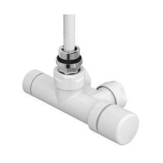 Pack robinetterie monopoint - Tête à droite (thermostatisable) - Coudé - Blanc  [- Monotube / Bitube Entraxe 50 mm - ACOVA]