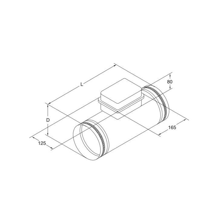 Batterie électrique circulaire pour diamètres 125 et 160 mm [- Réchauffeur réseau VMC Double flux - Zehnder]