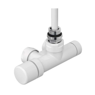 Pack robinetterie monopoint - Tête à gauche (thermostatisable) - Coudé - Blanc  [- Monotube / Bitube Entraxe 50 mm - ACOVA]