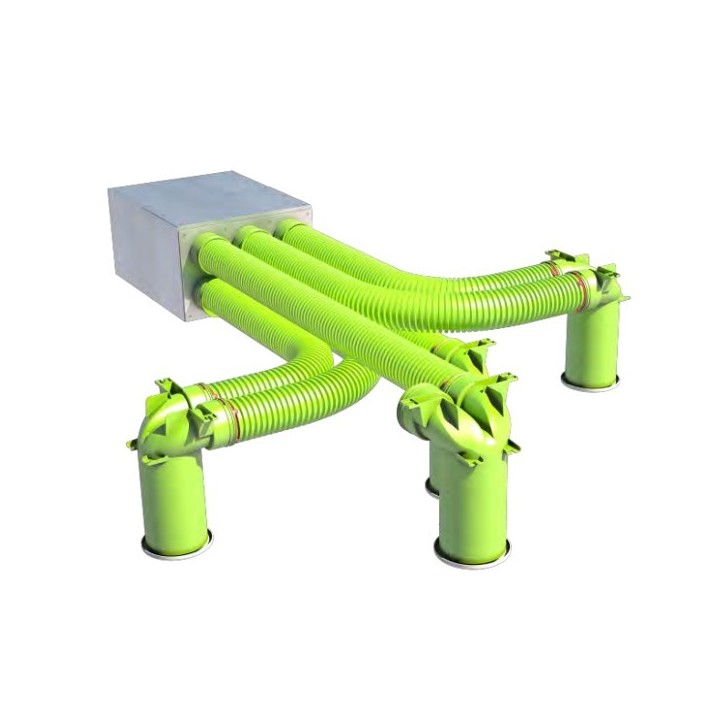 Lot de 10 clips de fixation plastique Ø 75 ou 90 [- Conduits et accessoires VMC en PEHD - Brink]