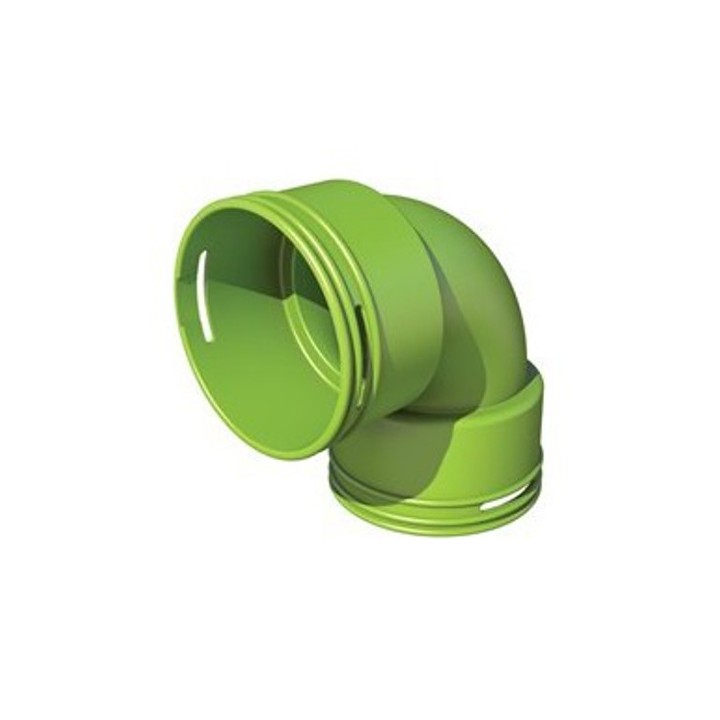 Coude circulaire à 90° - Ø 75 ou 90 [- Conduits et accessoires VMC en PEHD - Brink]