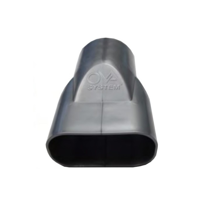 Raccord mixte droit - Ø 75 mm [- Conduits et accessoires VMC en PEHD - Brink]